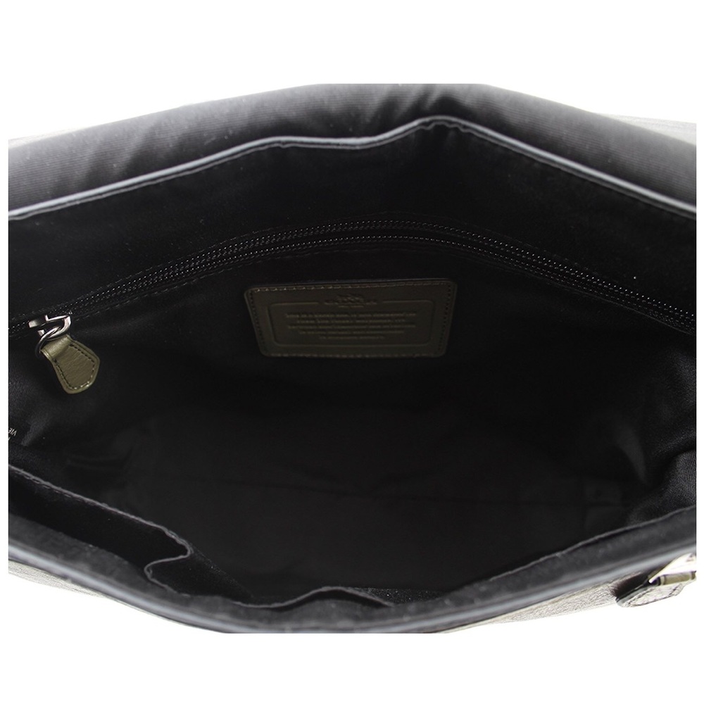 NWT $375 Coach Sullivan Small Messenger Sport Calf Leather olive green - Picture 11 of 14